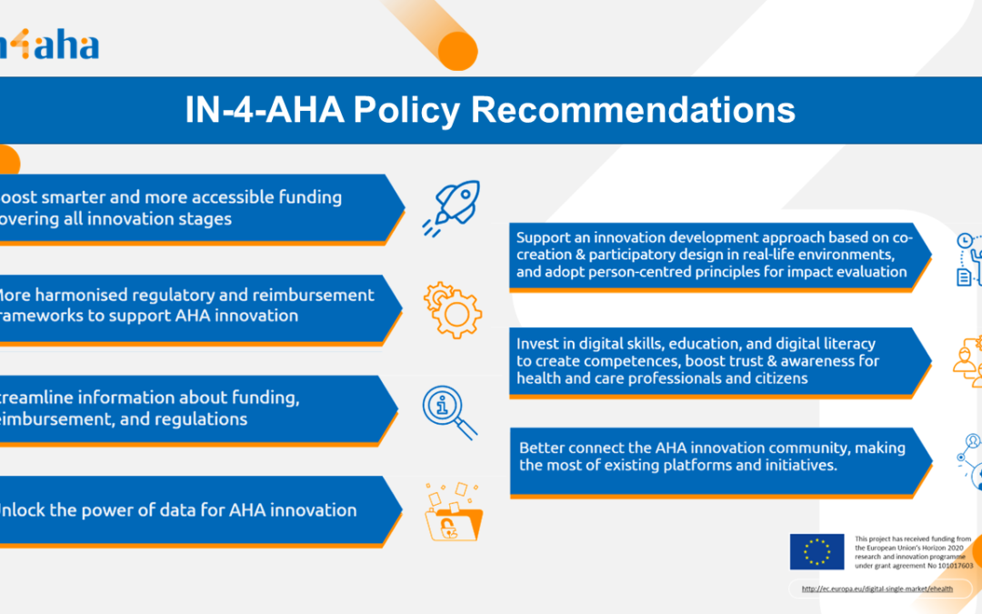 EUREGHA projects – Discover the IN-4-AHA Policy Recommendations on innovation in the field of Active and Healthy Ageing