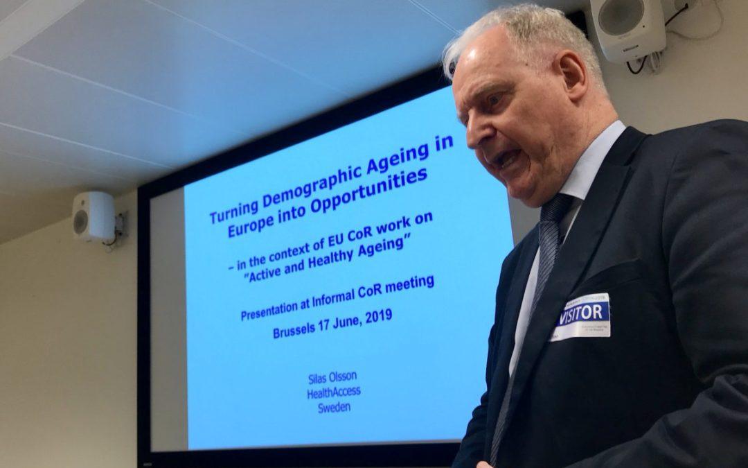CoR Interregional Group on Health and Wellbeing: “Active and Healthy Ageing”
