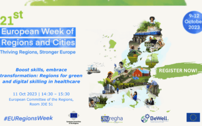JOIN US! – EUREGHA Workshop at the #EURegionsWeek: ““Boost skills, embrace transformation: regions for green and digital skilling in healthcare”, 11 October